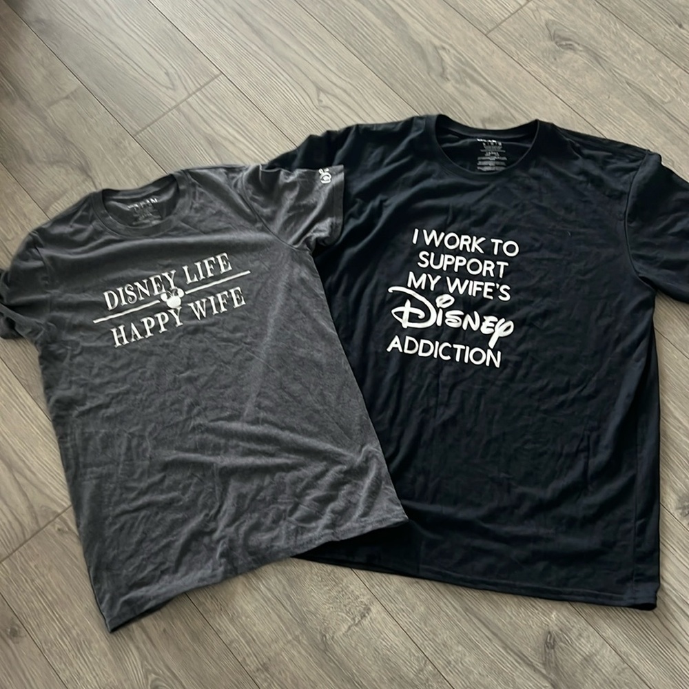 His & hers Disney tee’s